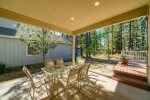 Shady outdoor dining